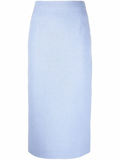 Light blue wool skirt deals