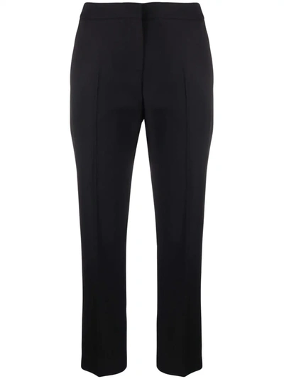 Shop Alexander Mcqueen Tailored Cropped Trousers In Schwarz