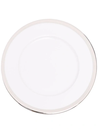 Shop Fürstenberg Treasure Platinum Rimmed Bread & Butter Plate In White