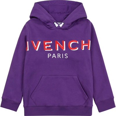 Shop Givenchy Sweatshirt With Print In Purple