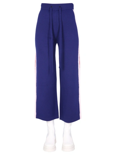 Shop Etre Cecile Wavy Pants In Blu