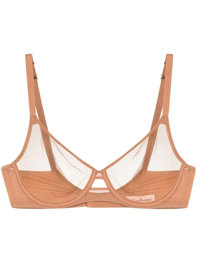 Shop Agent Provocateur Lucky Mesh Bra In 中性色