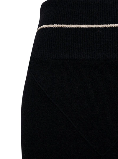 Shop Moncler Genius Black Knitted Midi Skirt By 1952