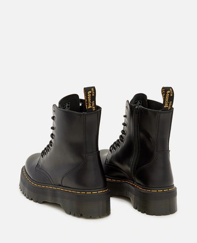 Dr. Martens Jadon Smooth Leather Platform Boots In Black | ModeSens