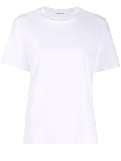 Shop Cecilie Bahnsen Juno Cut-out T-shirt In Weiss
