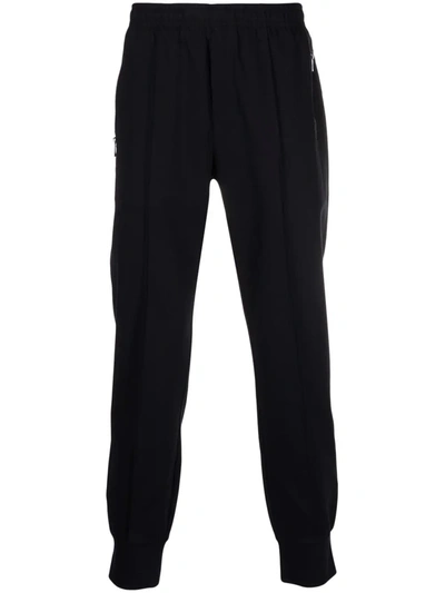 Shop Emporio Armani Side-zip Pocket Track Pants In Blue