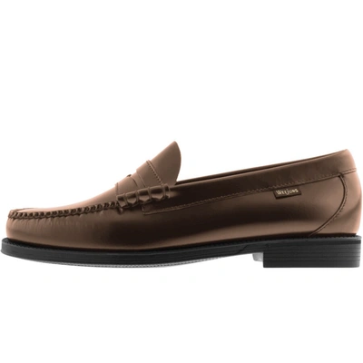 Shop Gh Bass Weejun Ii Larson Leather Loafers Brown