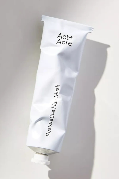 Shop Act+acre Act + Acre Restorative Hair Mask In White
