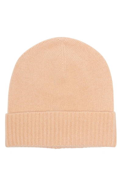 Shop Vince Camuto Cashmere Knit Beanie In Camel