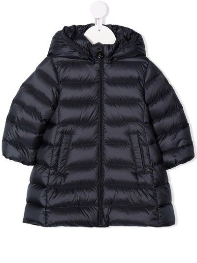 Shop Moncler Majeure Padded Coat In Blue