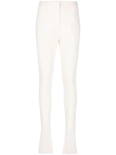 Shop Jacquemus Le Pantalon Obiou White Trousers