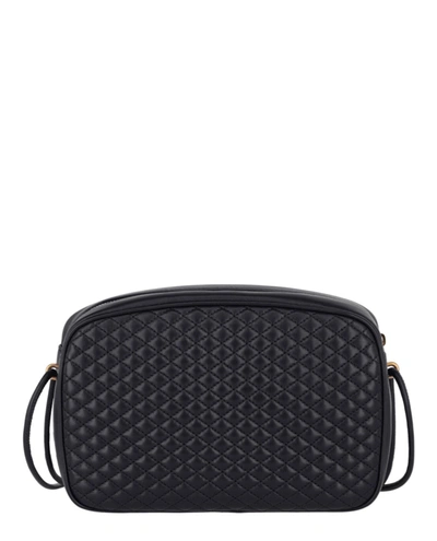 Shop Saint Laurent Victoire Leather Crossbody Bag In Blue