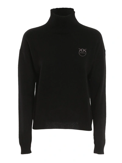 Shop Pinko Dolcetto Turtleneck In Black