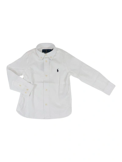 Shop Polo Ralph Lauren Poplin Shirt In White