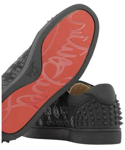 Christian Louboutin Men's Seavaste 2 Red Sole Low-Top Sneakers