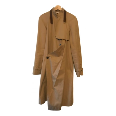 Pre-owned Jw Anderson Trench Coat In Beige