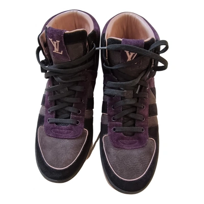 Pre-owned Trainer Sneaker Boot High Purple Suede Trainers
