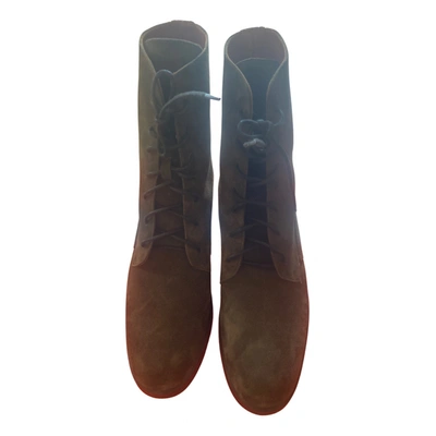 Pre-owned Michel Vivien Boots In Khaki