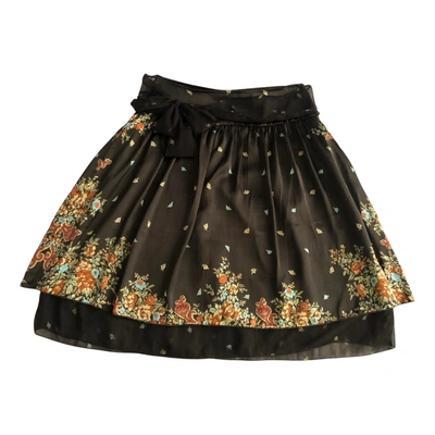 Pre-owned Vila Mid-length Skirt In Brown