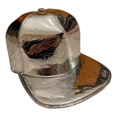 Pre-owned Louis Vuitton Leather Hat In Silver