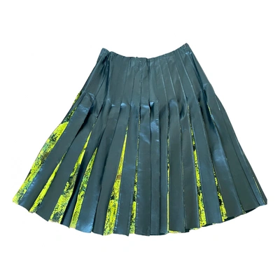 Pre-owned Vionnet Leather Mini Skirt In Multicolour