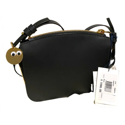 Pre-owned Sophie Hulme Leather Crossbody Bag In Black