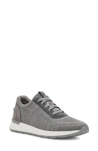 Shop Ugg ® Adaleen Sneaker In Grey Jersey Fabric