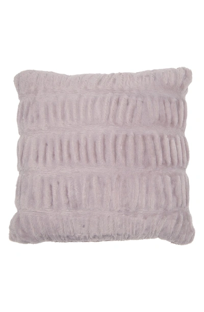 Shop Nordstrom Pintuck Faux Fur Accent Pillow In Grey Bird