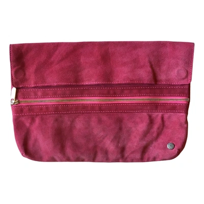 Pre-owned Manila Grace Clutch Bag In Purple