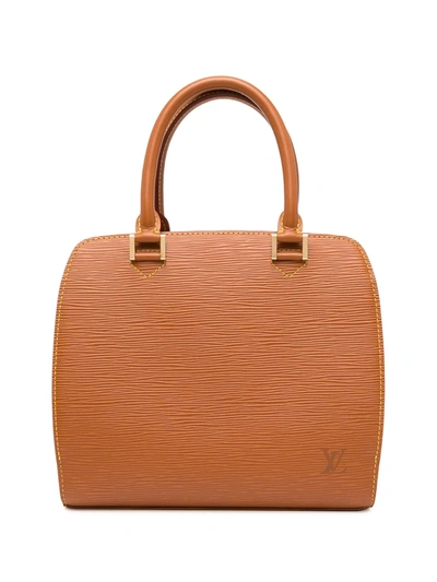 Pre-owned Louis Vuitton 1999  Épi Pont Neuf Handbag In 褐色