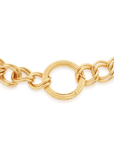 Shop Monica Vinader Groove Curb Chain Bracelet In 金色