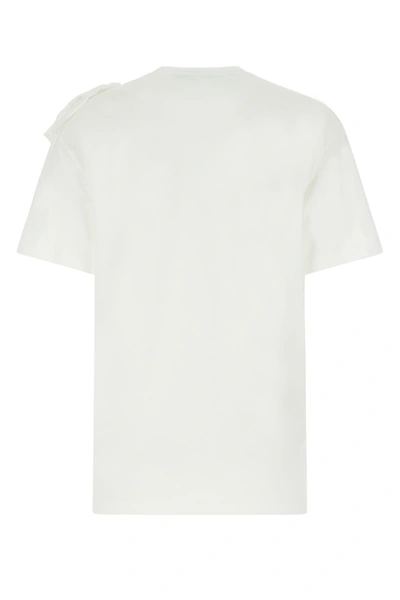 Shop Valentino White Cotton T-shirt  White  Donna S