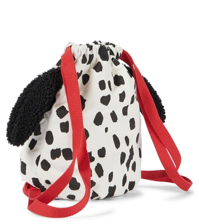 Shop Stella Mccartney Dalmatian Print Backpack In Black