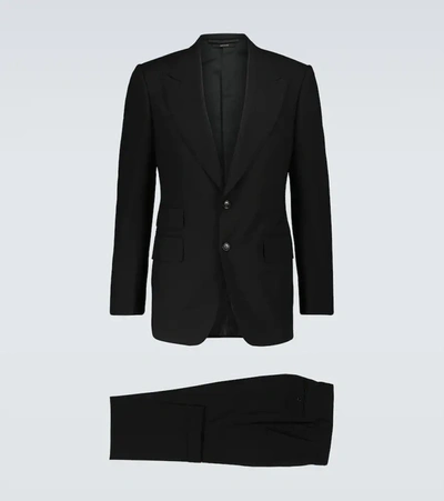 Shop Tom Ford Shelton Wool Suit In Black