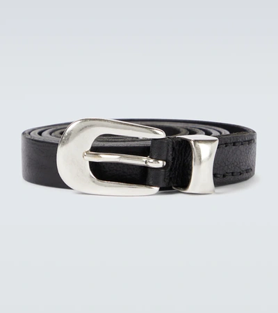 Shop Our Legacy Leather Belt In Black