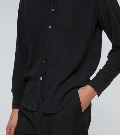 Shop Our Legacy Long-sleeved Silk Shirt In Black