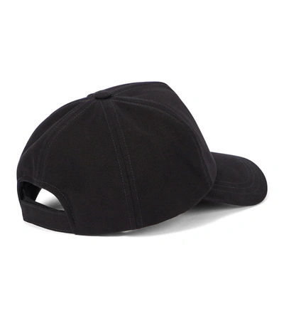 Shop Isabel Marant Tyron Cotton Baseball Cap In Black