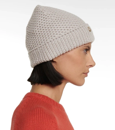 Loro Piana Rougemont Reversible Cashmere Beanie In Grey