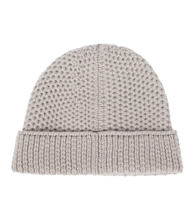 Shop Loro Piana Rougemont Reversible Cashmere Beanie In Grey