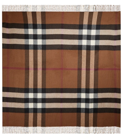 Burberry Vintage Check Cashmere Blanket In Beige