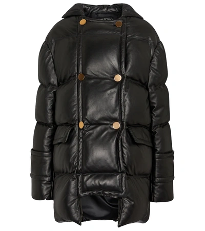 Tom Ford Leather Puffer Jacket - Black