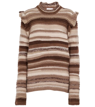 Shop Chloé Cashmere-blend Sweater In Multicoloured