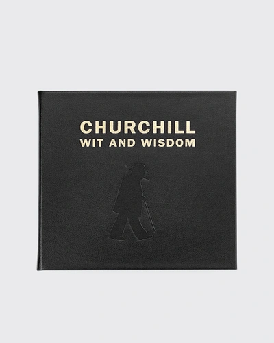 Shop Graphic Image Churchill Wit And Wisdom Leather-bound Book