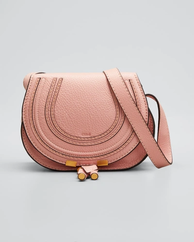 Shop Chloé Marcie Small Satchel Bag In Fallow Pink