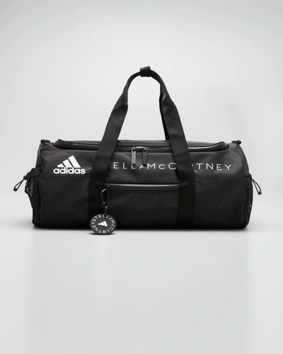 Shop Adidas By Stella Mccartney Studio Duffel Bag In Black Black White