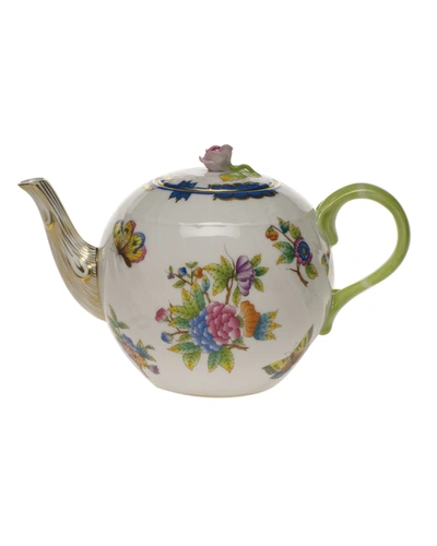 Shop Herend Queen Victoria Blue Teapot