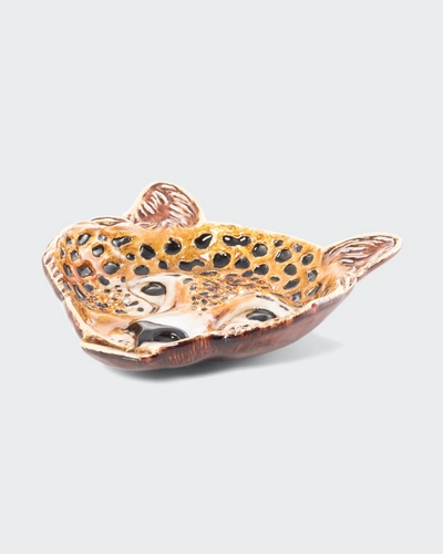 Jay Strongwater Leopard Trinket Tray