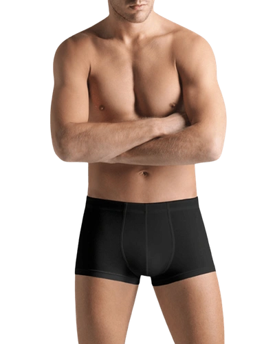 Shop Hanro Men's Cotton Superior Boxer Briefs In Black