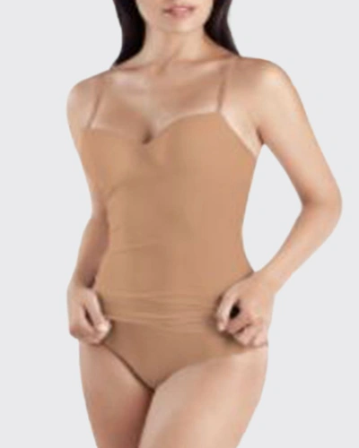 Shop Hanro Allure Bra Camisole In Nude