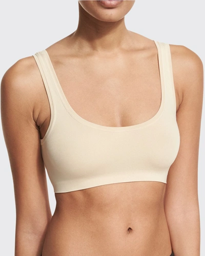 Shop Hanro Touch Feeling Crop Top In Skin